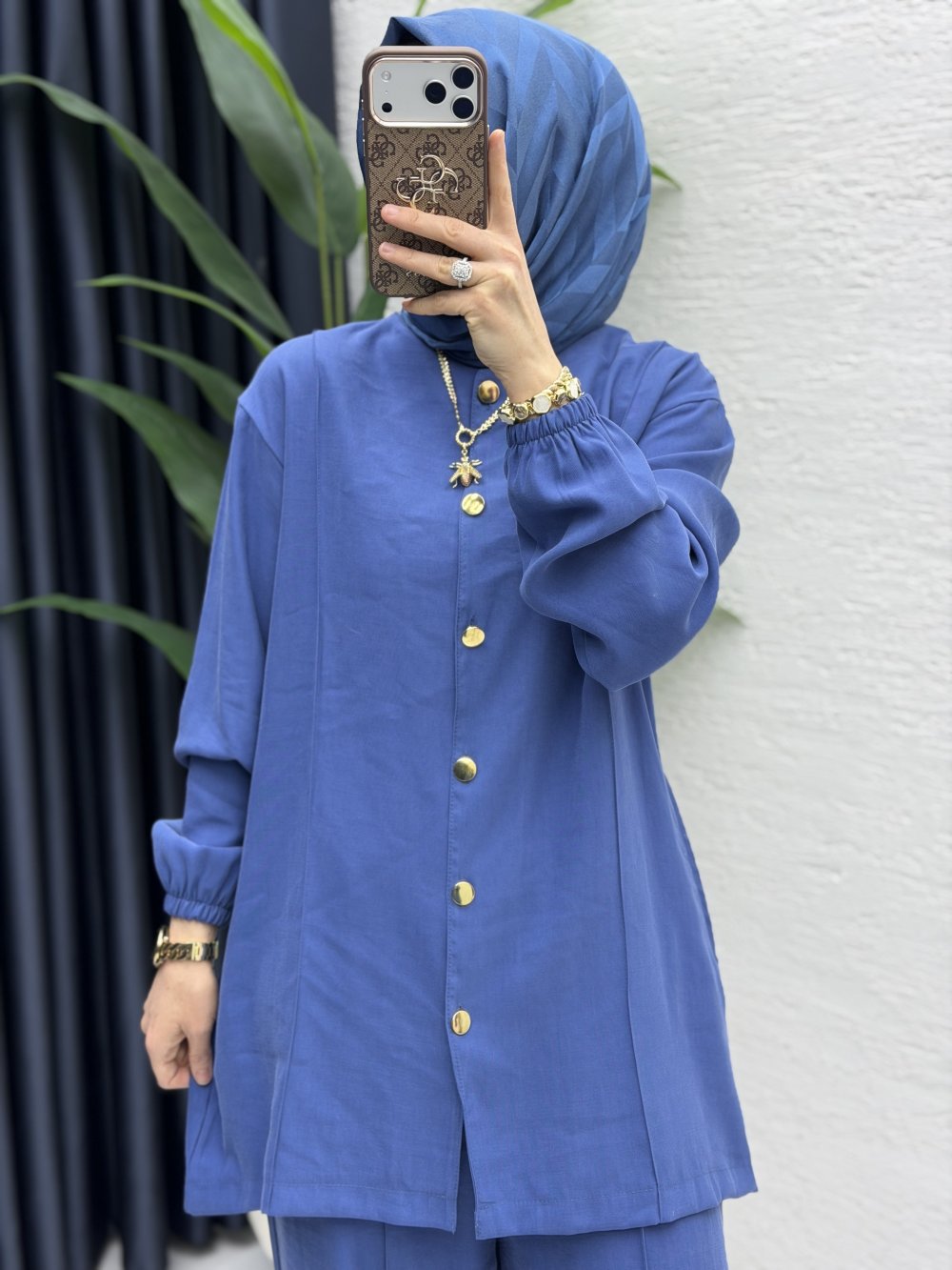 Firuze Pantolon Takım İndigo