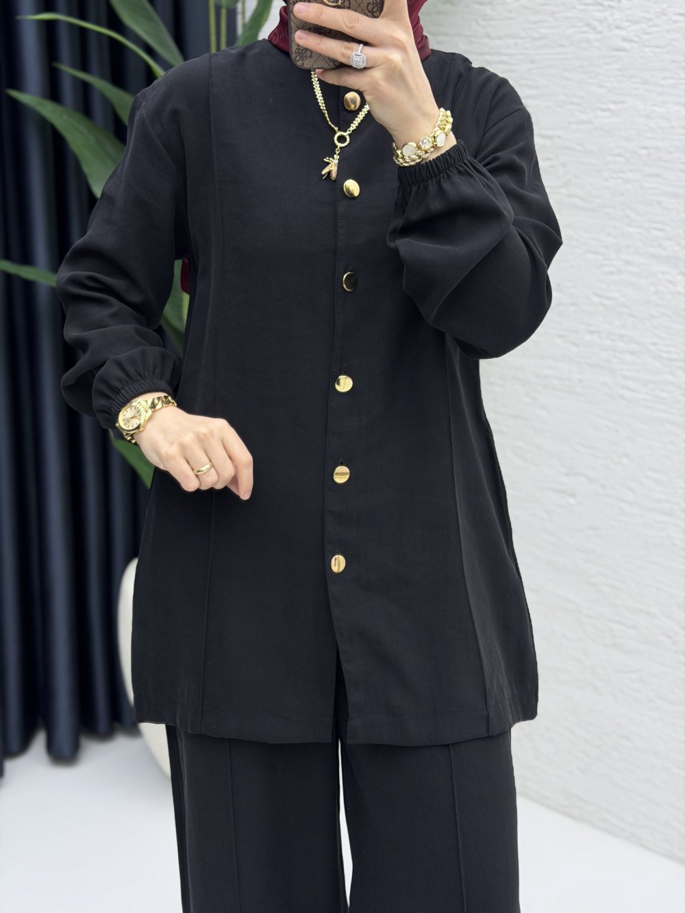 Firuze Pantolon Takım Siyah